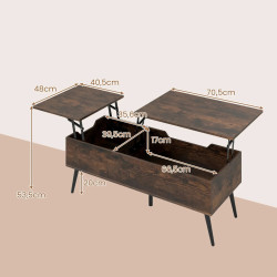 Masuta cafea Costway JV12626CF (Brown) Thumb