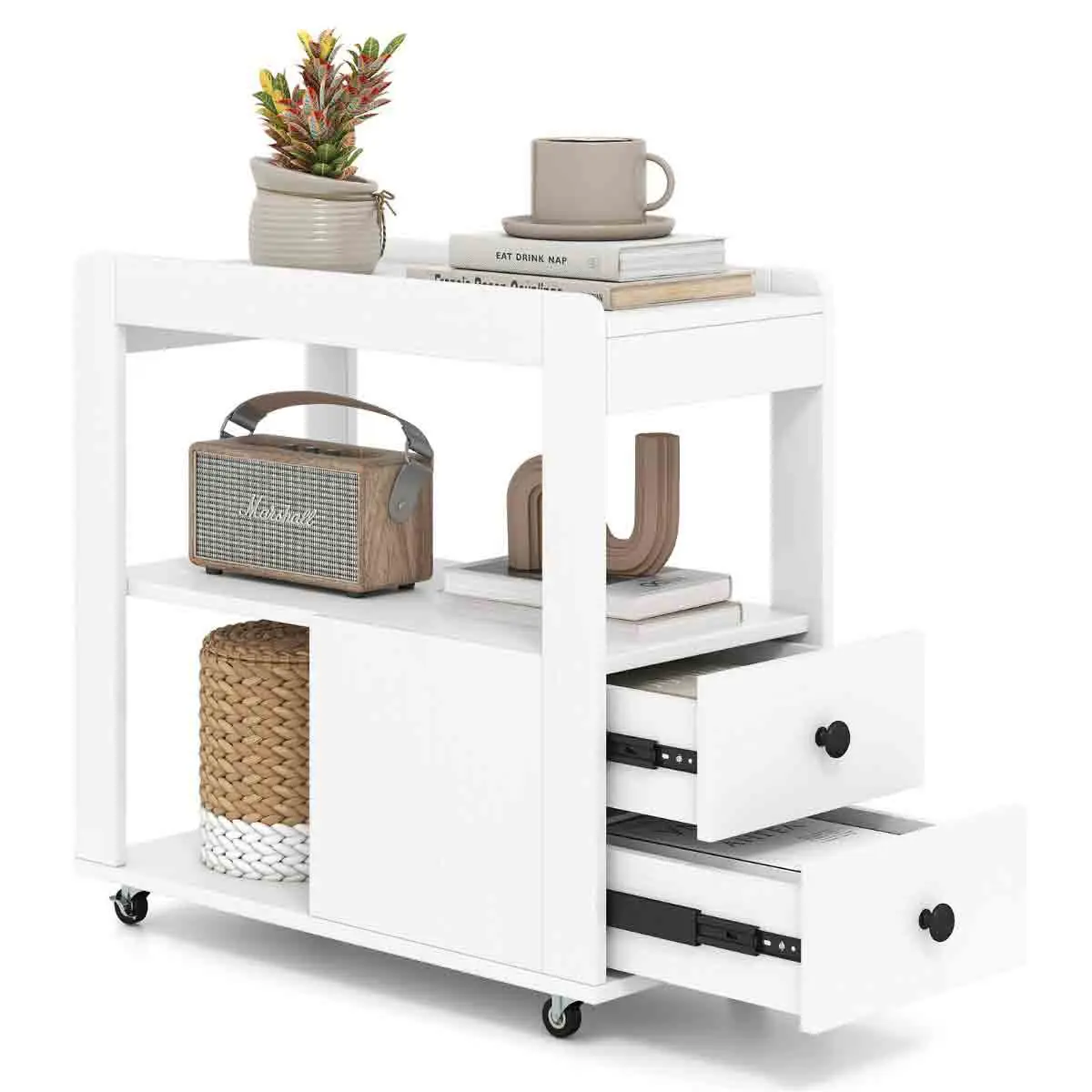 Masuta cafea Costway JV12628WH (White) - 3