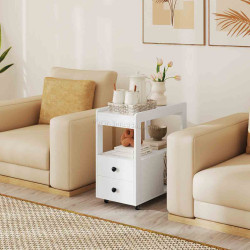Masuta cafea Costway JV12628WH (White)