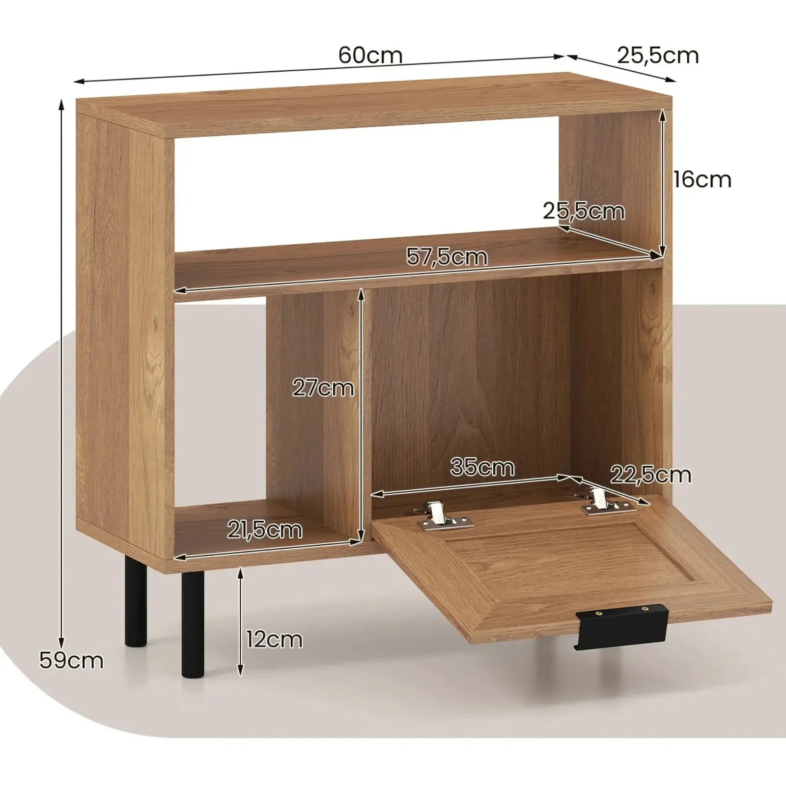 Журнальный столик Costway JV12700NA (Natural) - 3