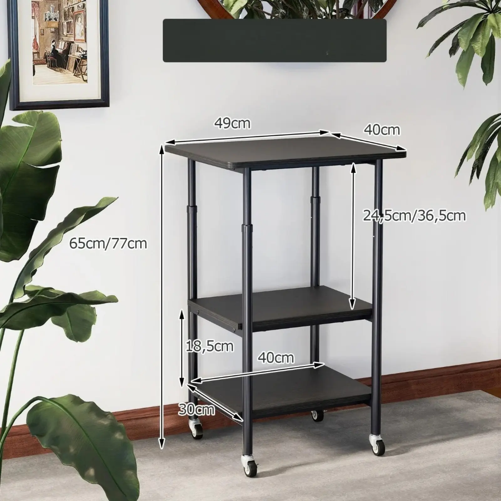 Masuta cafea Costway JV12842DK (Black) - 3