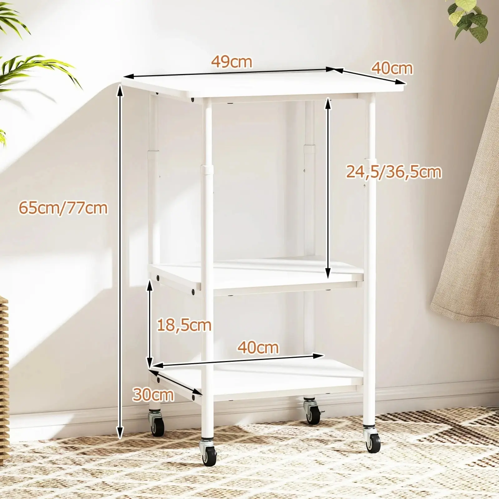 Masuta cafea Costway JV12842WH (White) - 3
