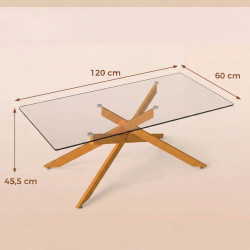 Masa pentru reviste Costway JV13027GD (Gold) Thumb