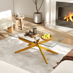 Masa pentru reviste Costway JV13027GD (Gold)