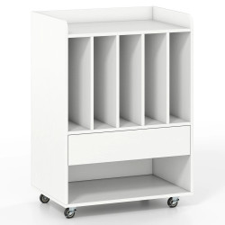 Журнальный столик Costway JV13285WH (White) Thumb