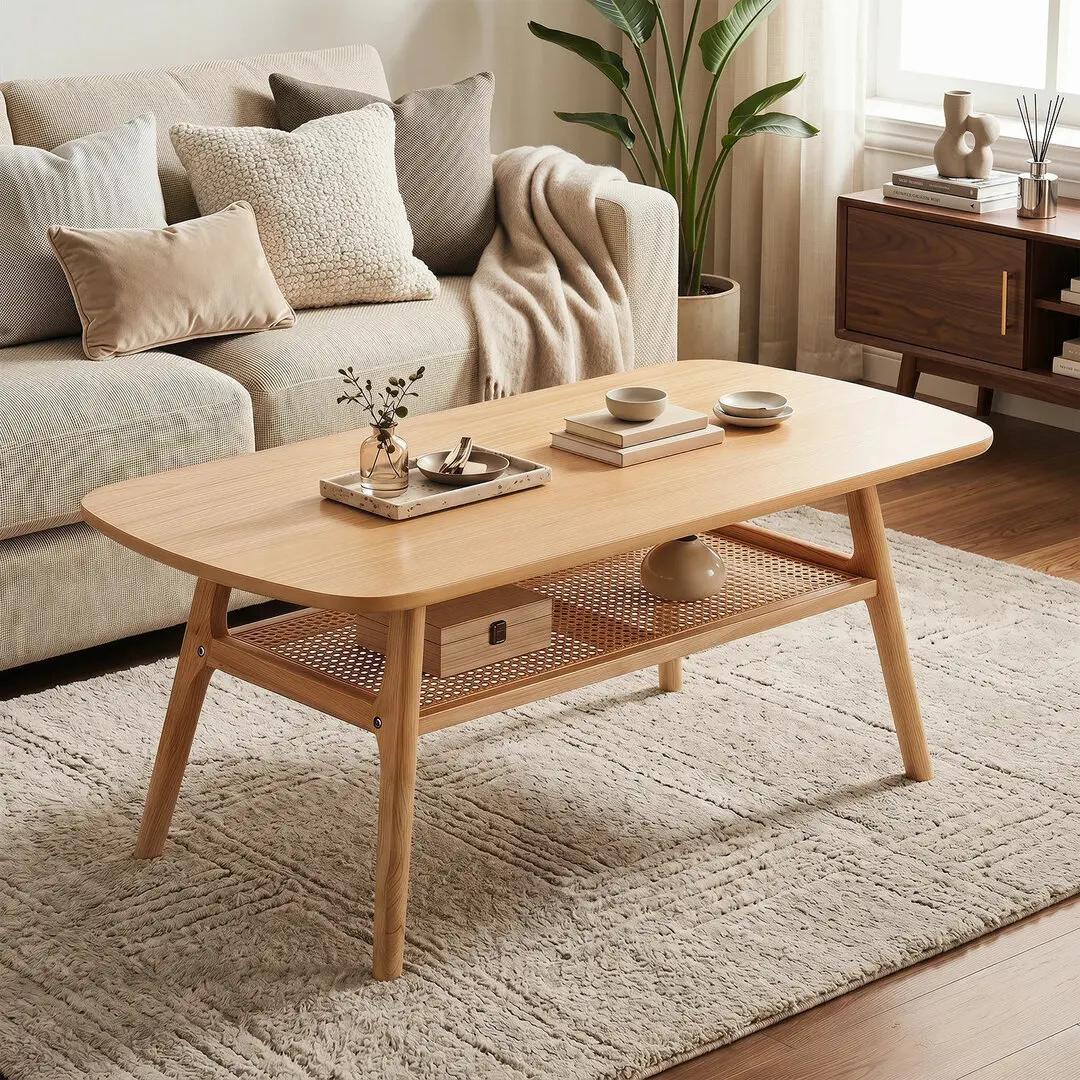 Masuta cafea Costway JV13332NA (Natural)