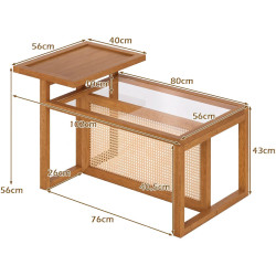Masuta cafea Costway JV13655BN (Brown) Thumb
