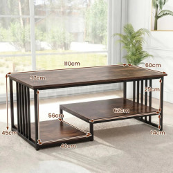 Masuta cafea Costway JV13765CF (Brown) Thumb