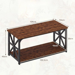 Masuta cafea Costway JV13772CF (Brown) Thumb