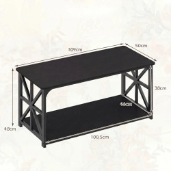 Masuta cafea Costway JV13772DK (Black) Thumb