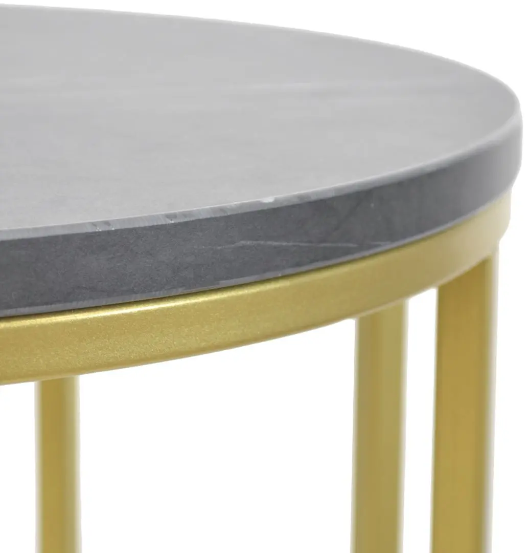 Masă pentru laptop DP Rondo (Grey/Golden)