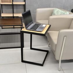 Masă pentru laptop DP Notebook (Wood/Black) Thumb