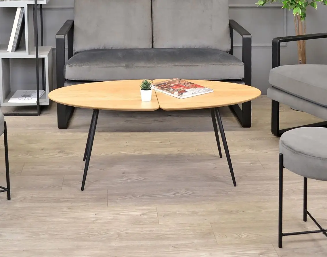 Masa pentru reviste DP Roberta 323 (Natural/Black)