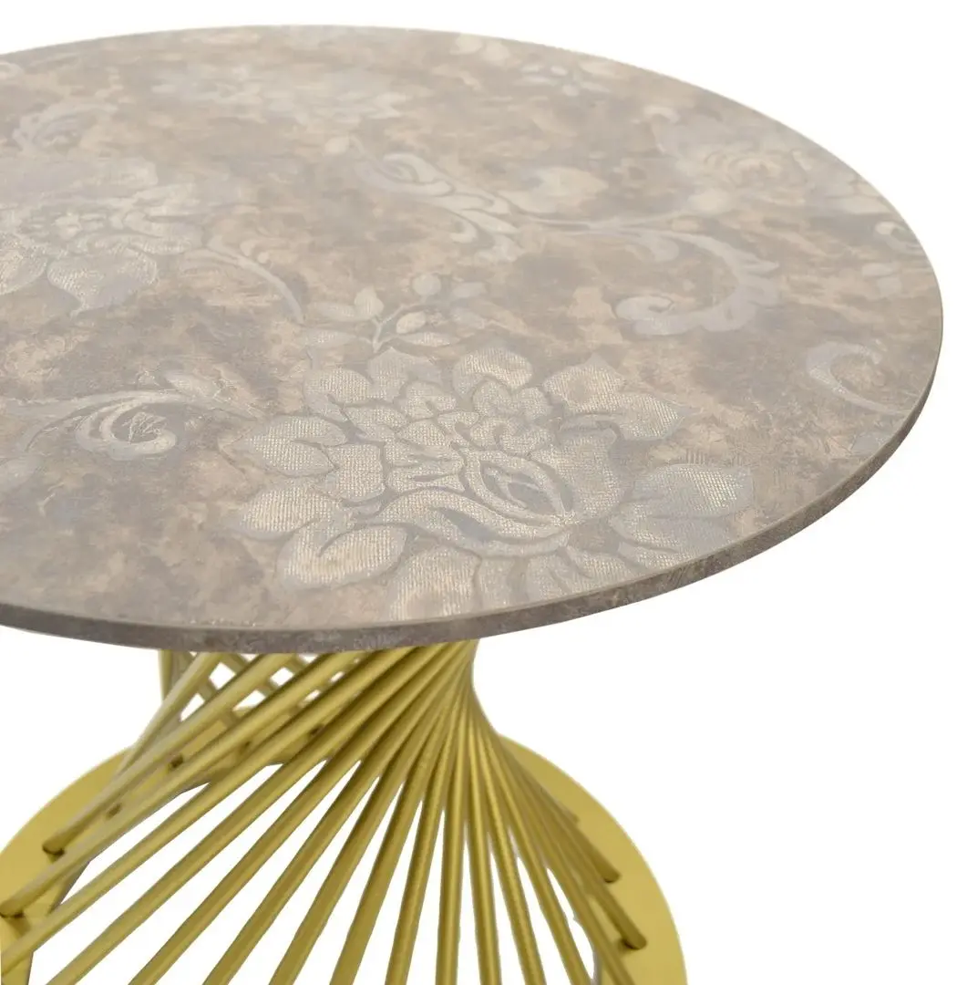 Masa pentru reviste DP Felicia (Beige/Gold)