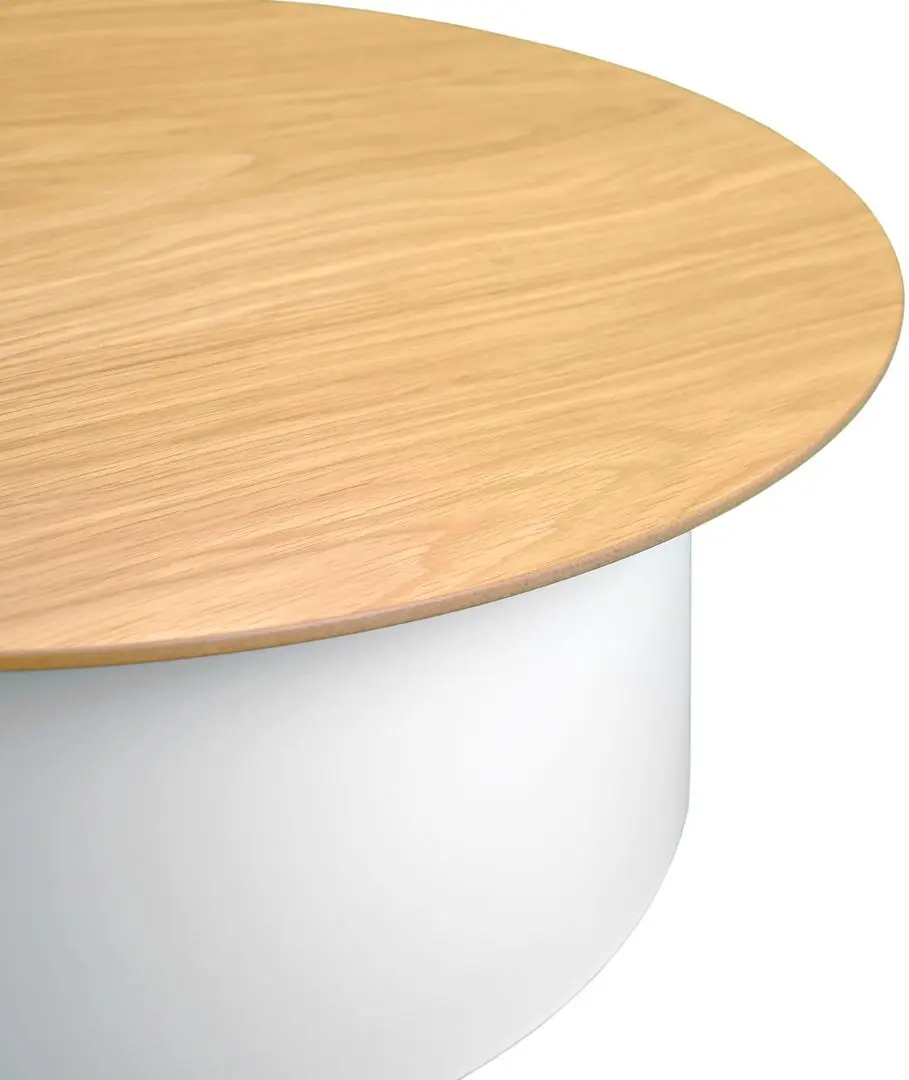 Masa pentru reviste DP Ilaria (White/Natural)