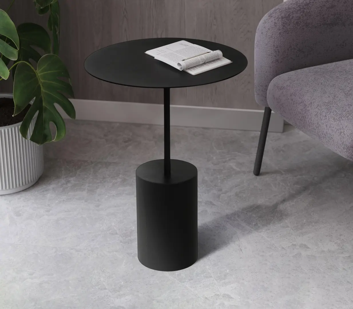 Masa pentru reviste DP Roca (Black)