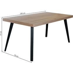 Журнальный столик DP Rodos (Sonoma Oak/Black) Thumb