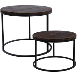 Set masute pentru reviste Excellent Houseware 279260 (Brown/Black)