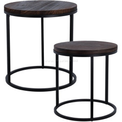 Set masute pentru reviste Excellent Houseware 279284 (Brown/Black)