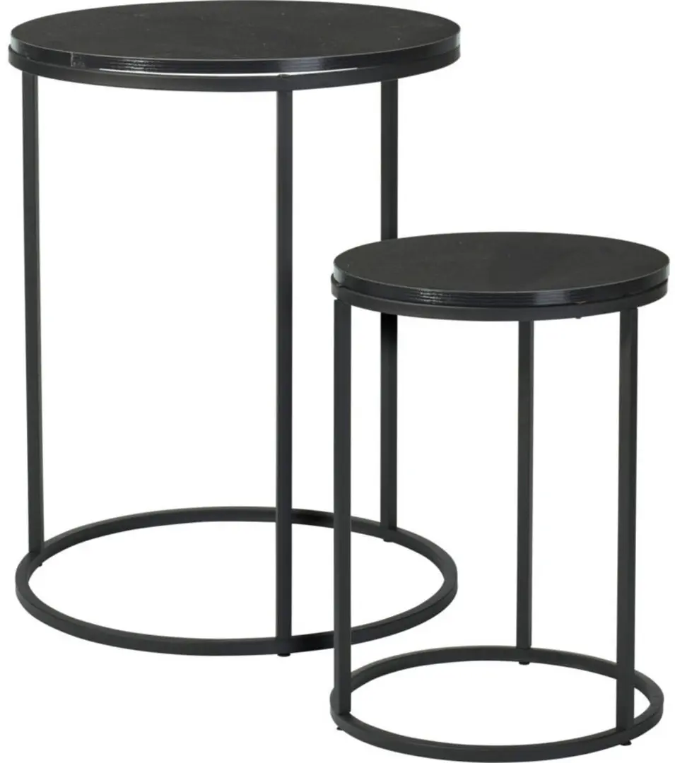 Set masute pentru reviste Excellent Houseware 662970 (Black)