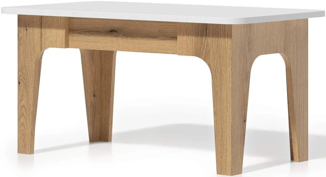 Masa pentru reviste Fabrik Home Crown 90x45x50 (Ewok Oak/White Ash)