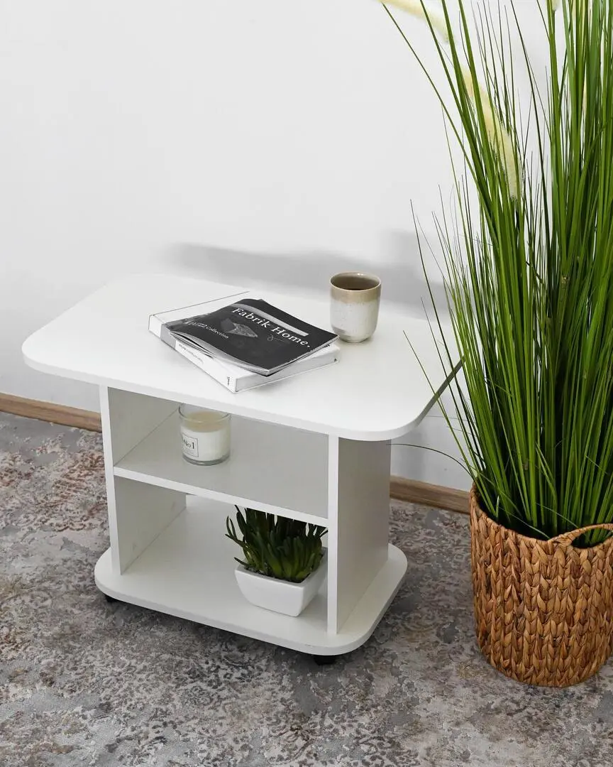 Masa pentru reviste Fabrik Home Rolic №1 (Ash White)