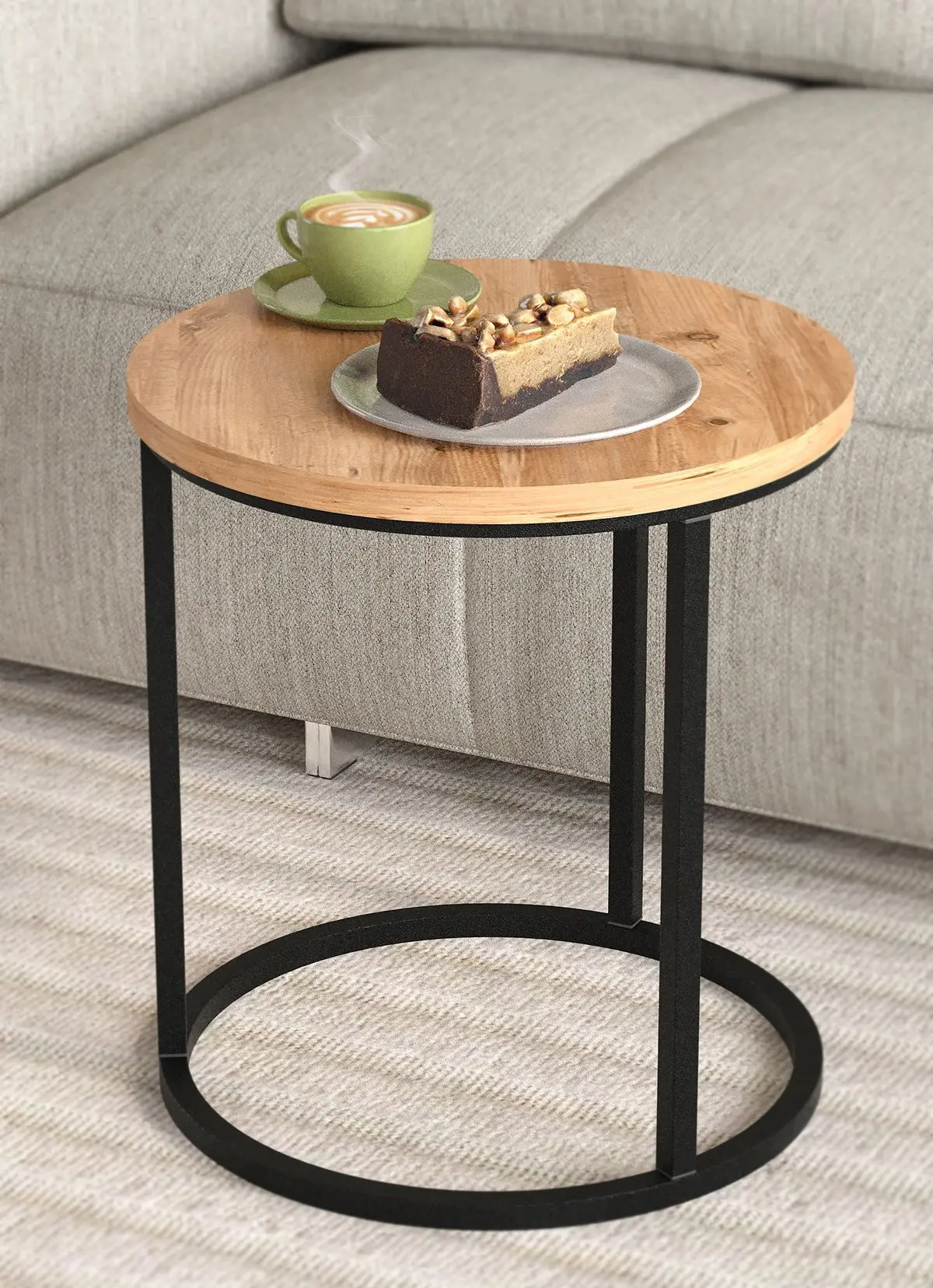 Набор журнальных столиков Bofigo Kamer (Pine/Black) - 3