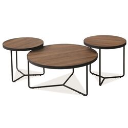 Set mese pentru reviste Signal Demeter II (Wallnut/Black)