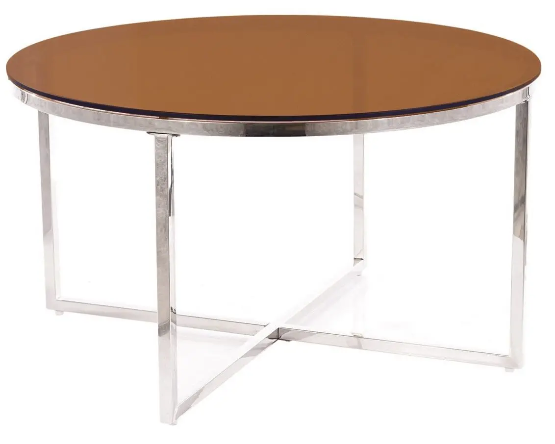 Masa pentru reviste Signal Crystal A (Smocky Amber/Silver)