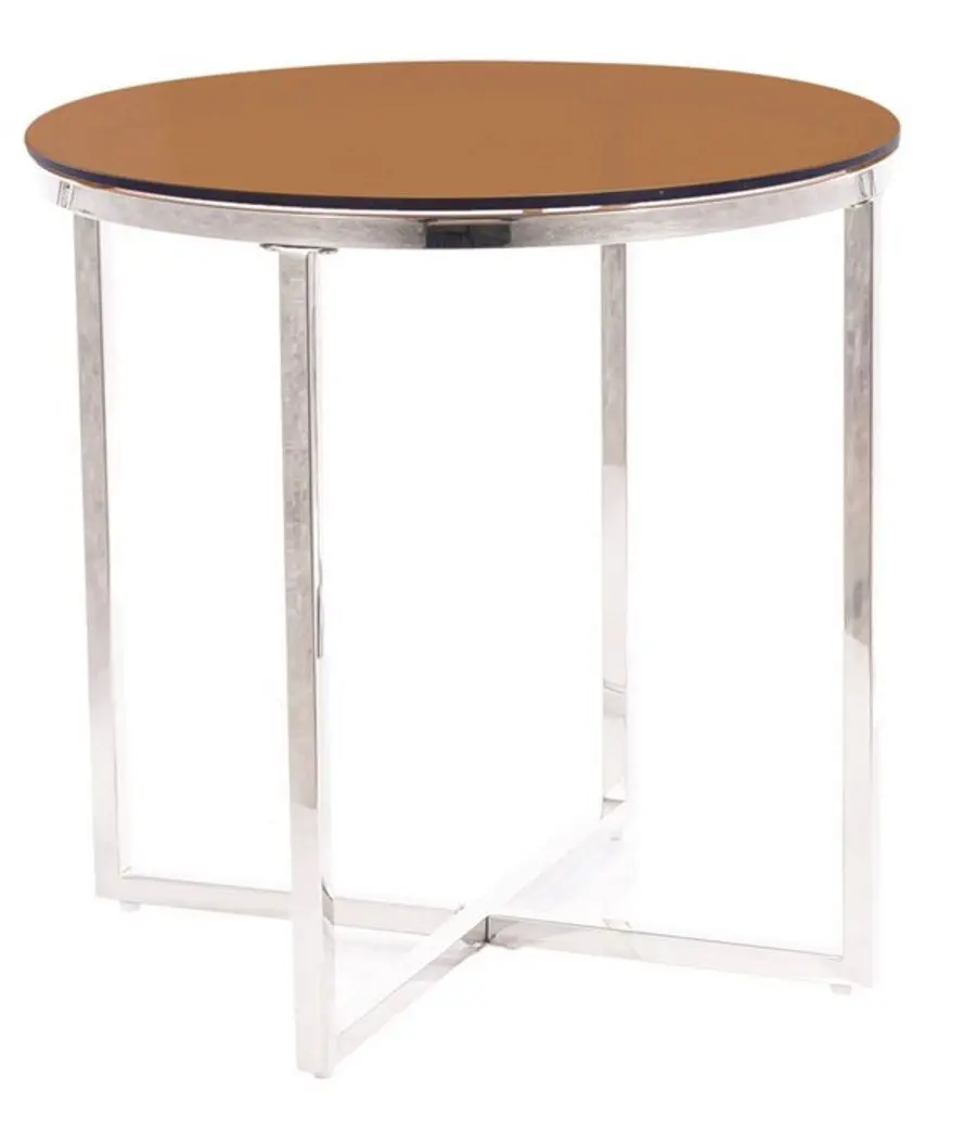 Masa pentru reviste Signal Crystal B (Smocky Amber/Silver)