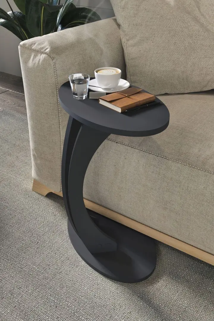 Masa pentru reviste Bofigo Ellipse (Anthracite)