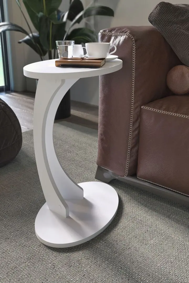 Masa pentru reviste Bofigo Ellipse (White)