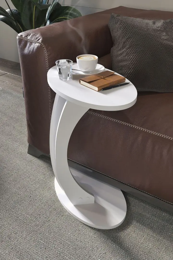 Masa pentru reviste Bofigo Ellipse (White)