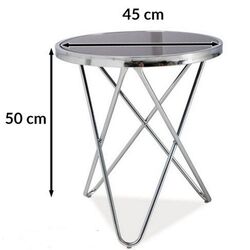 Masa pentru reviste Signal Fabia C (Black/Chrome) Thumb