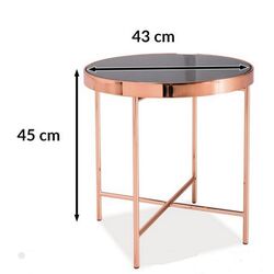 Журнальный столик Signal Gina C (Black/Copper) Thumb