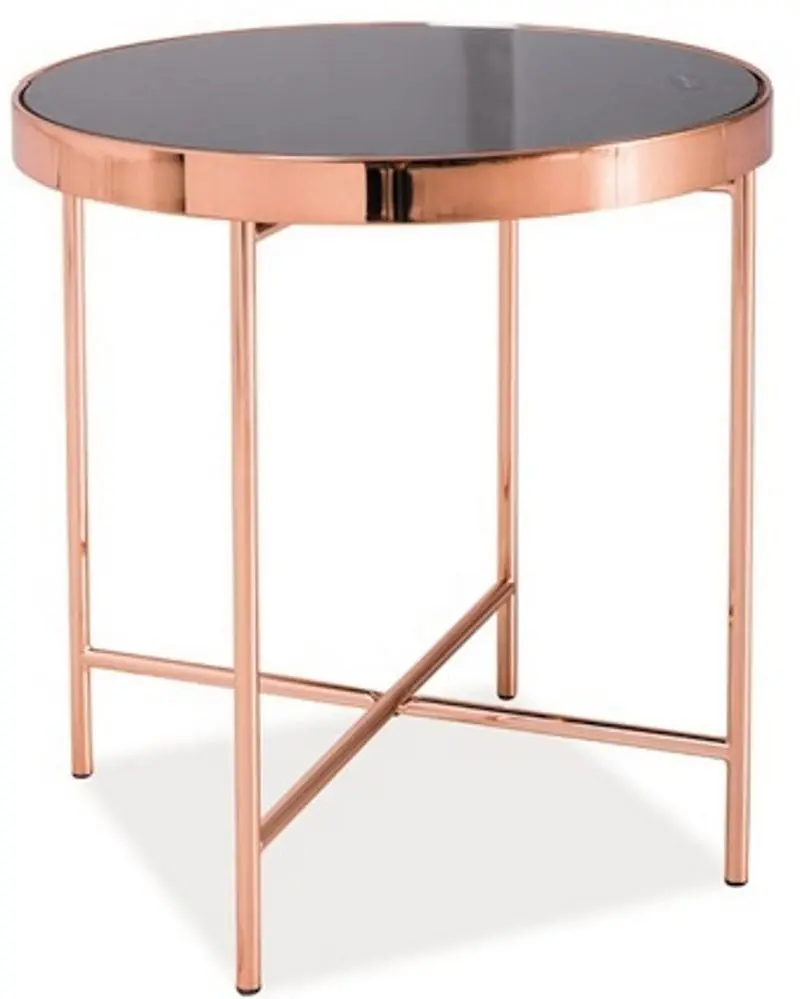 Журнальный столик Signal Gina C (Black/Copper)