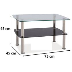 Masa pentru reviste Signal Irene (Transparent/Chrome) Thumb