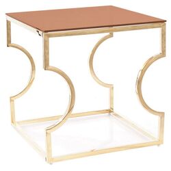 Журнальный столик Signal Kenzo B (Smocky Amber/Gold)