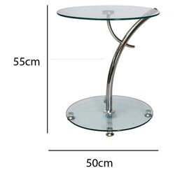 Masa pentru reviste Signal Muna (Transparent/Chrome) Thumb