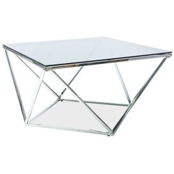 Masa pentru reviste Signal Silver A (Smocky Glass/Silver)