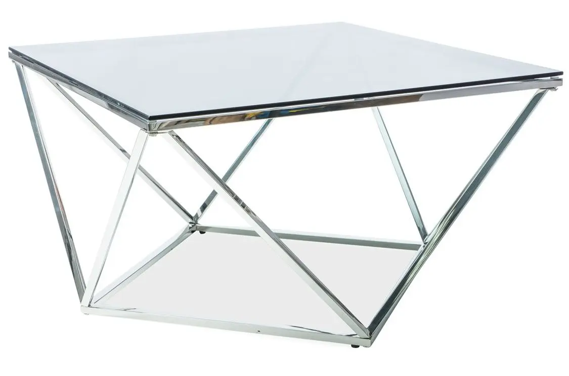 Masa pentru reviste Signal Silver A (Smocky Glass/Silver)