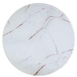 Masa pentru reviste Signal Vega C (White Marble Effect/Black) Thumb