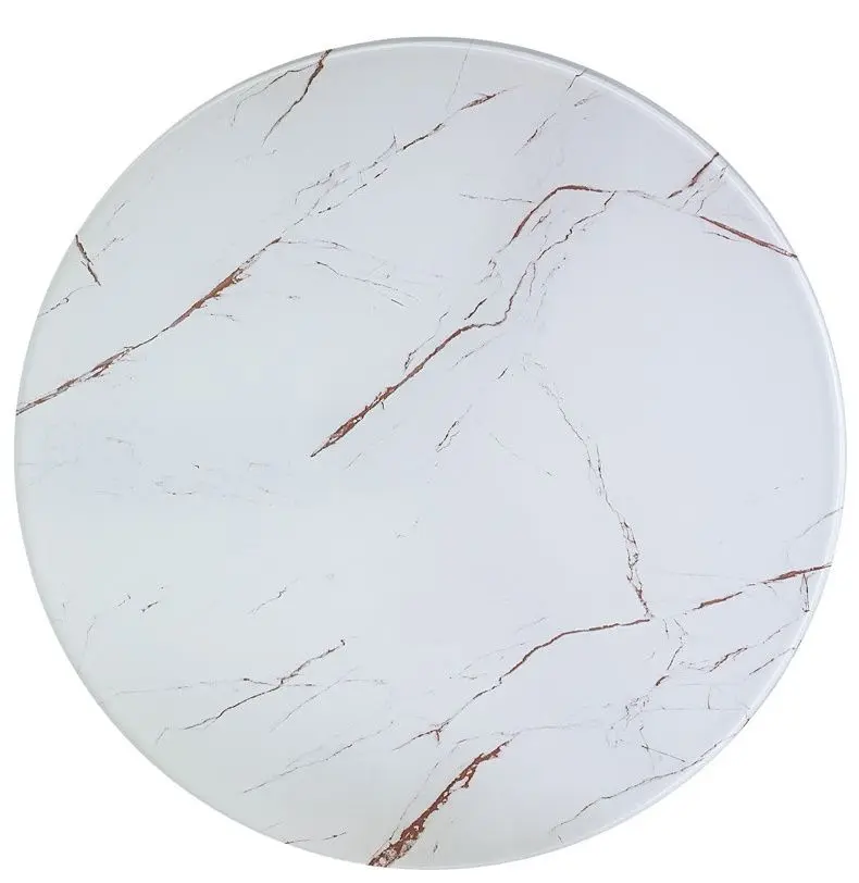 Masa pentru reviste Signal Vega C (White Marble Effect/Black) - 4