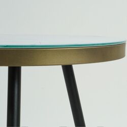 Masa pentru reviste Signal Vega C (White Marble Effect/Black) Thumb