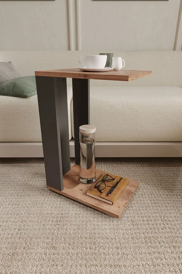 Masa pentru reviste Bofigo Wheeled (Pine/Anthracite)