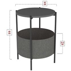 Masa pentru reviste Bofigo With Bag (Anthracite) Thumb