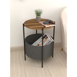Журнальный столик Bofigo With Bag (Wanut/Black)
