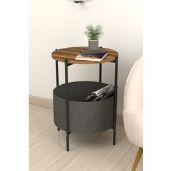 Masa pentru reviste Bofigo With Bag (Wanut/Black) Thumb