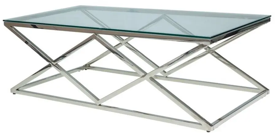 Masa pentru reviste Signal Zegna A (Transparent/Silver)