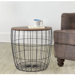 Masa pentru reviste H&S 46696.1 (Black/Wood)